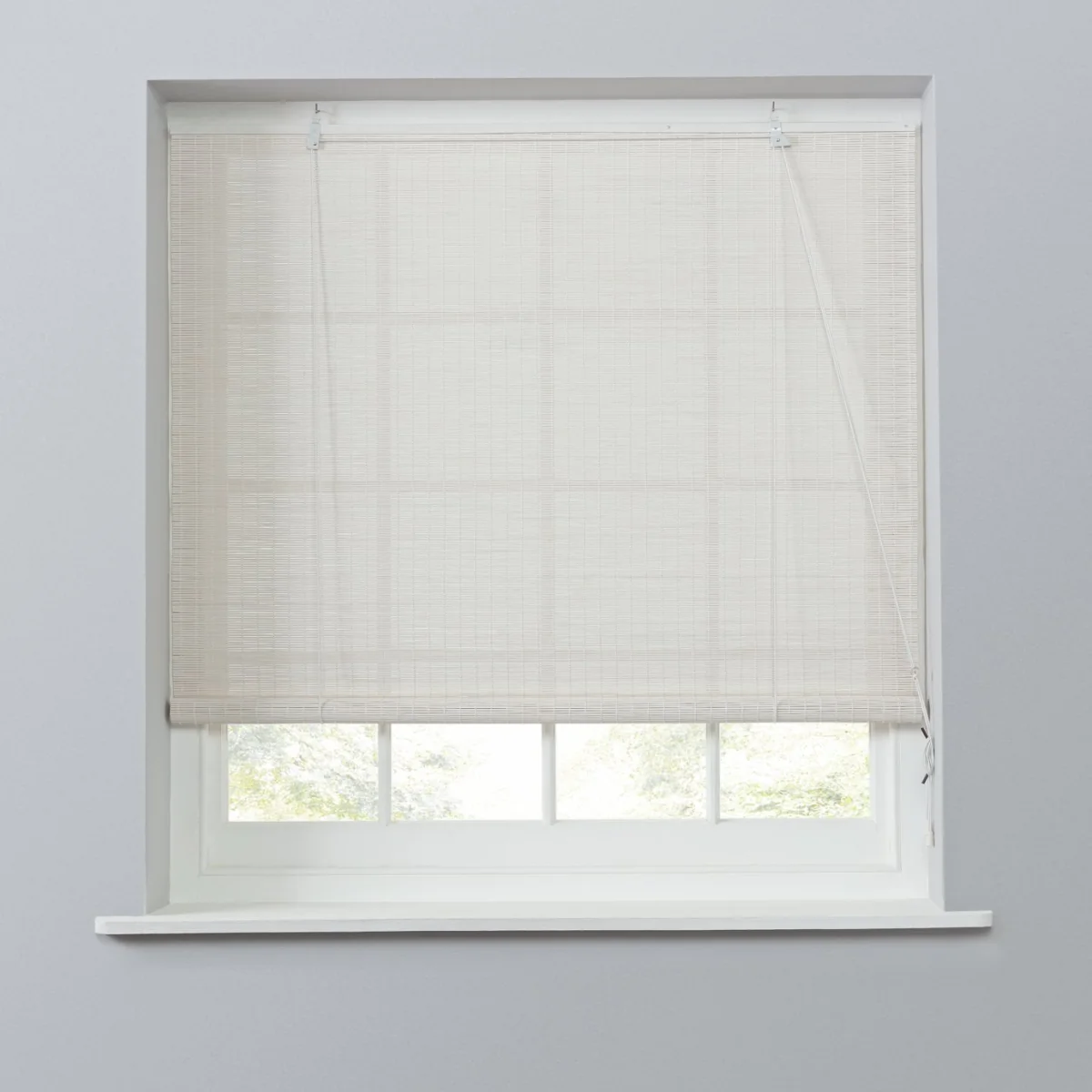 Habitat Bamboo White Roller Blind - 120cm – image 1