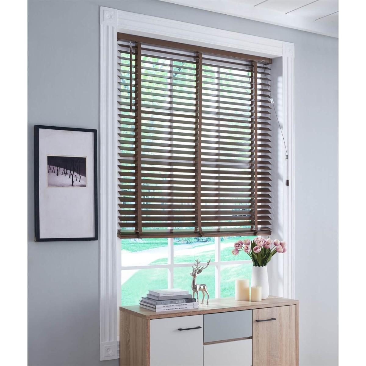 50mm Wood Venetian Blind - Walnut - 100x130cm – image 3
