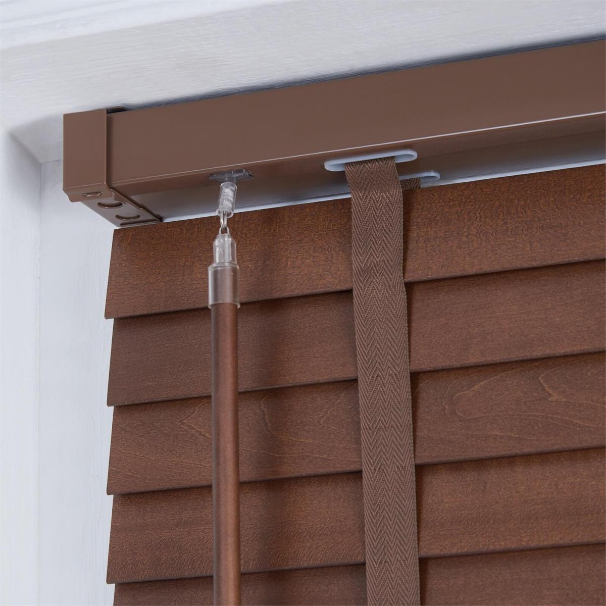 50mm Wood Venetian Blind - Walnut - 100x130cm – image 4
