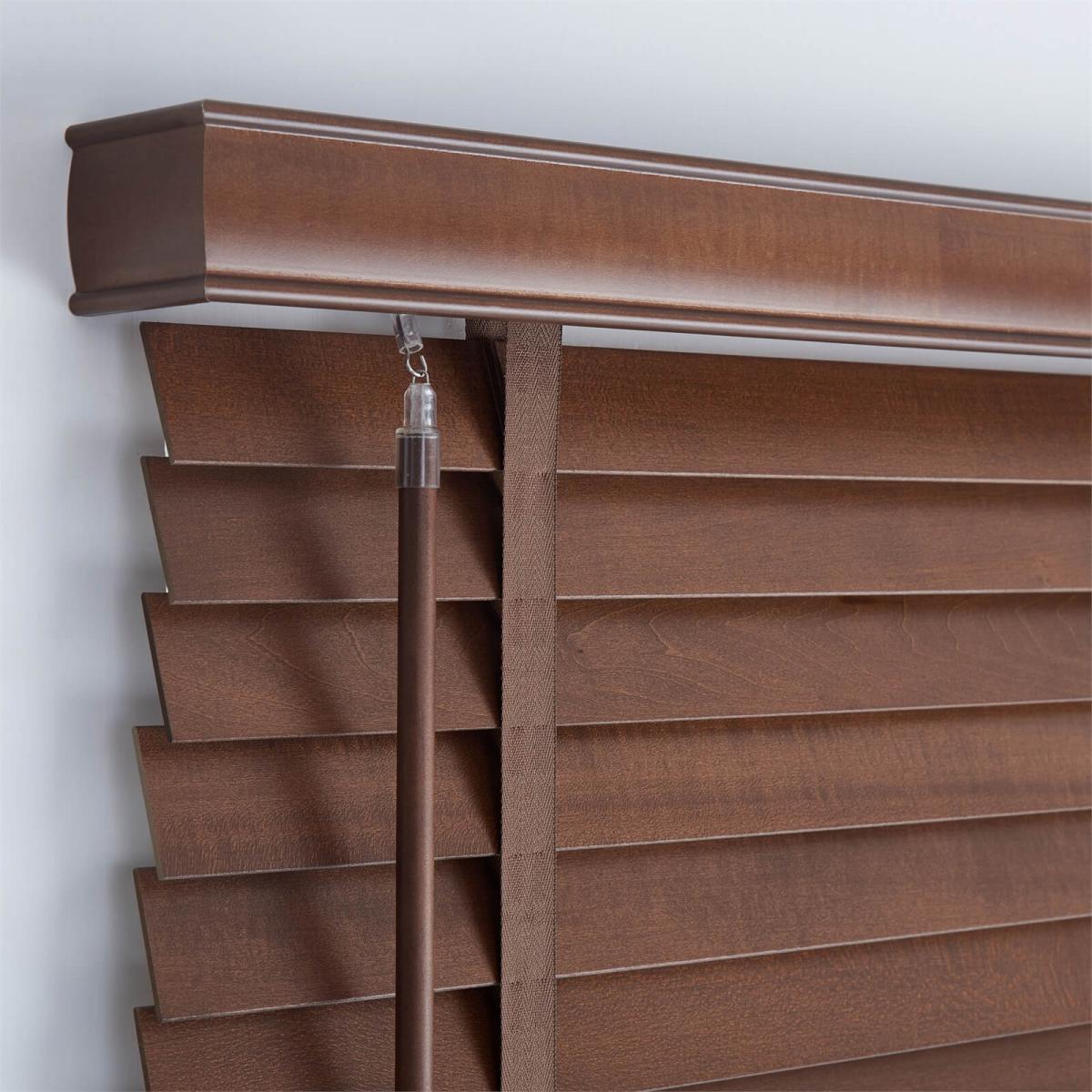 50mm Wood Venetian Blind - Walnut - 100x130cm – image 5