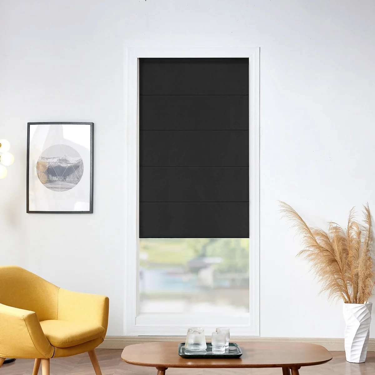Roman Blind - Charcoal - 90x140cm