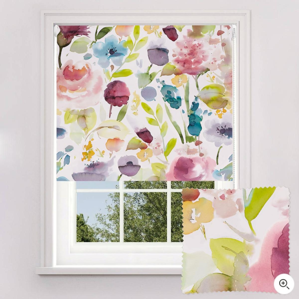 Lister Cartwright Pink Watercolour Floral Blackout Blind - 180cm – image 2