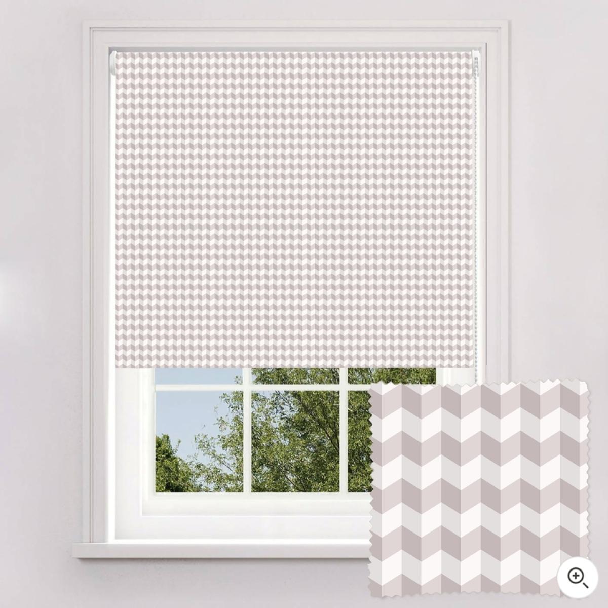 Lister Cartwright Dusk Pink Gingham Chevron Blackout Blind -150cm – image 2