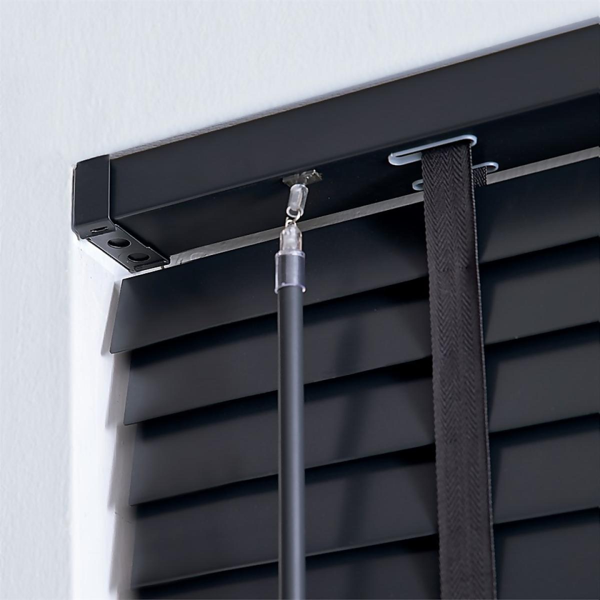 50mm Wood Venetian Blind - Slate - 60x160cm – image 4