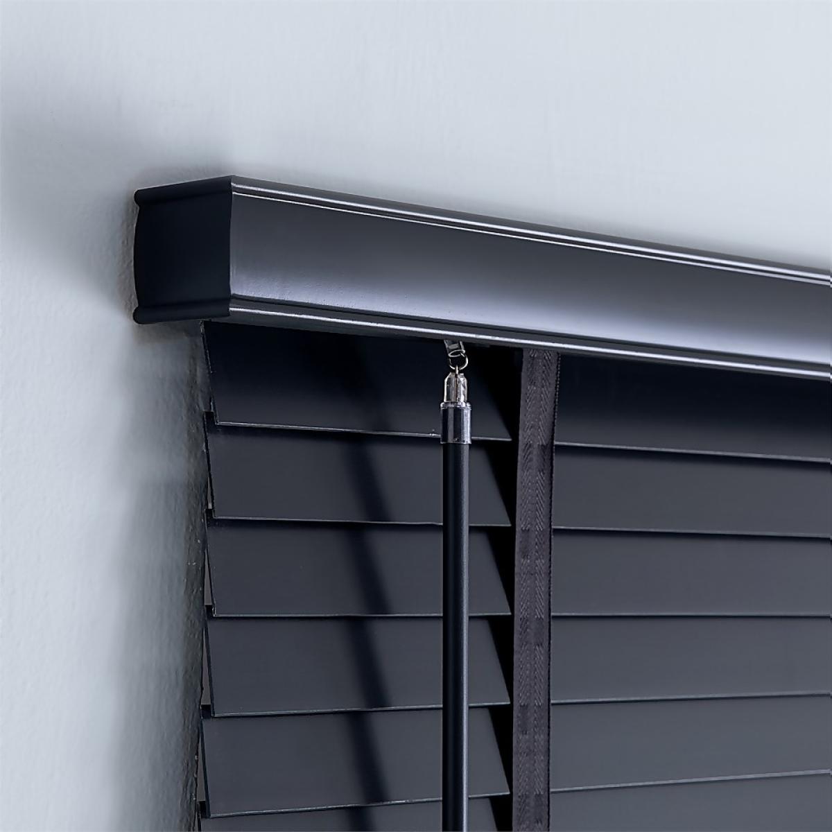 50mm Wood Venetian Blind - Slate - 60x160cm – image 5