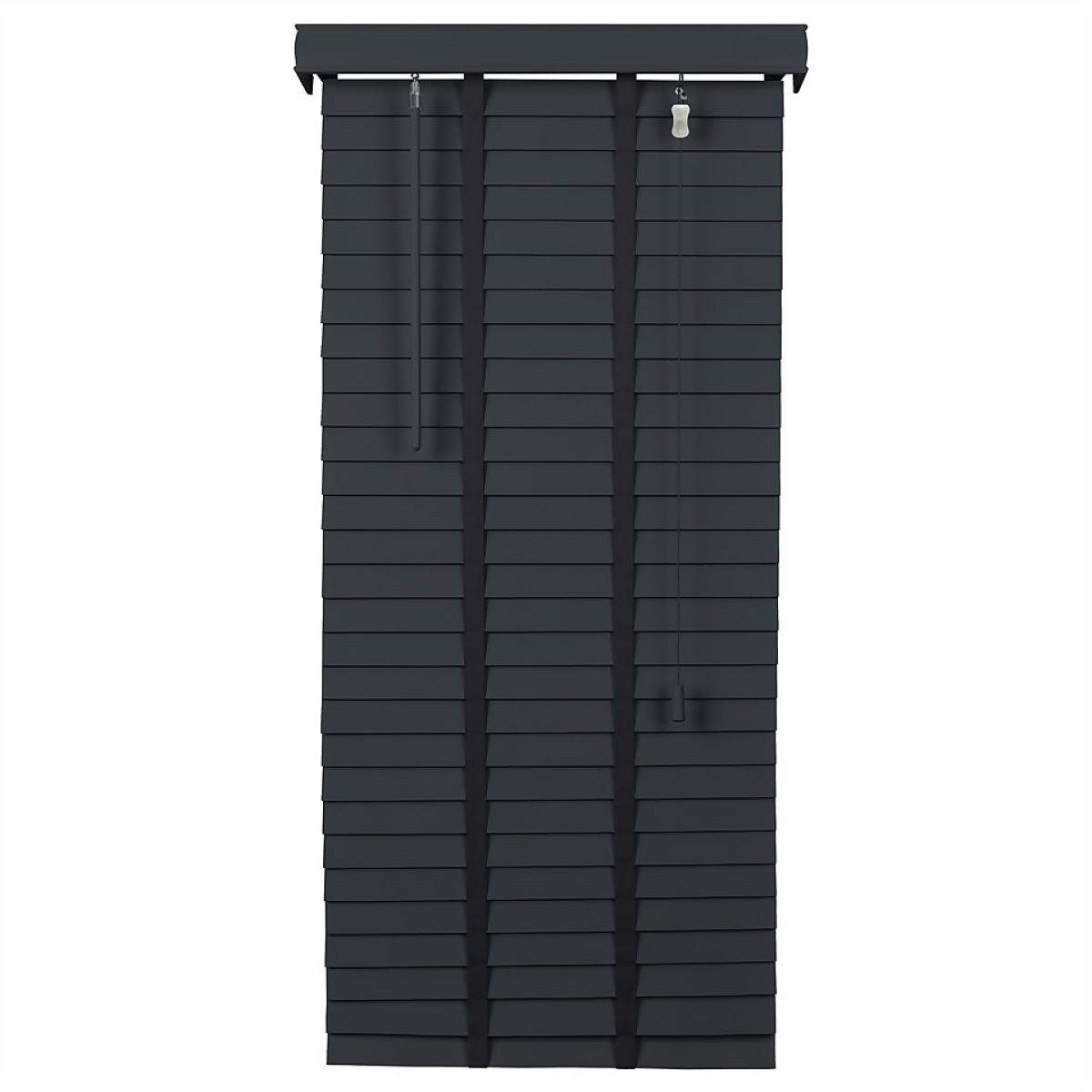 50mm Wood Venetian Blind - Slate - 60x160cm – image 7