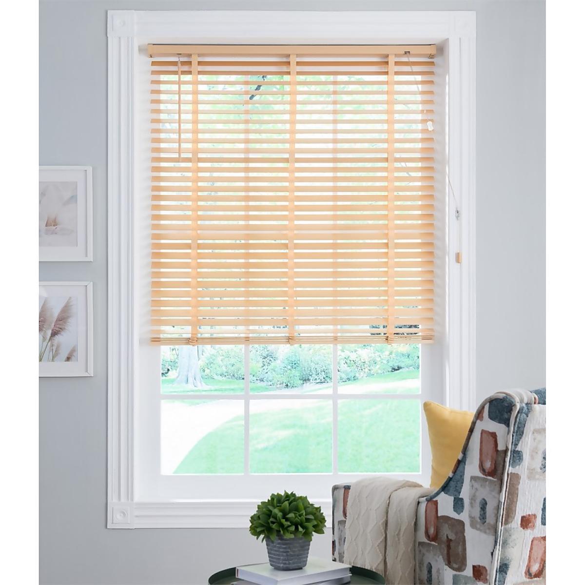 50mm Wood Venetian Blind - Natural - 130x160cm – image 2