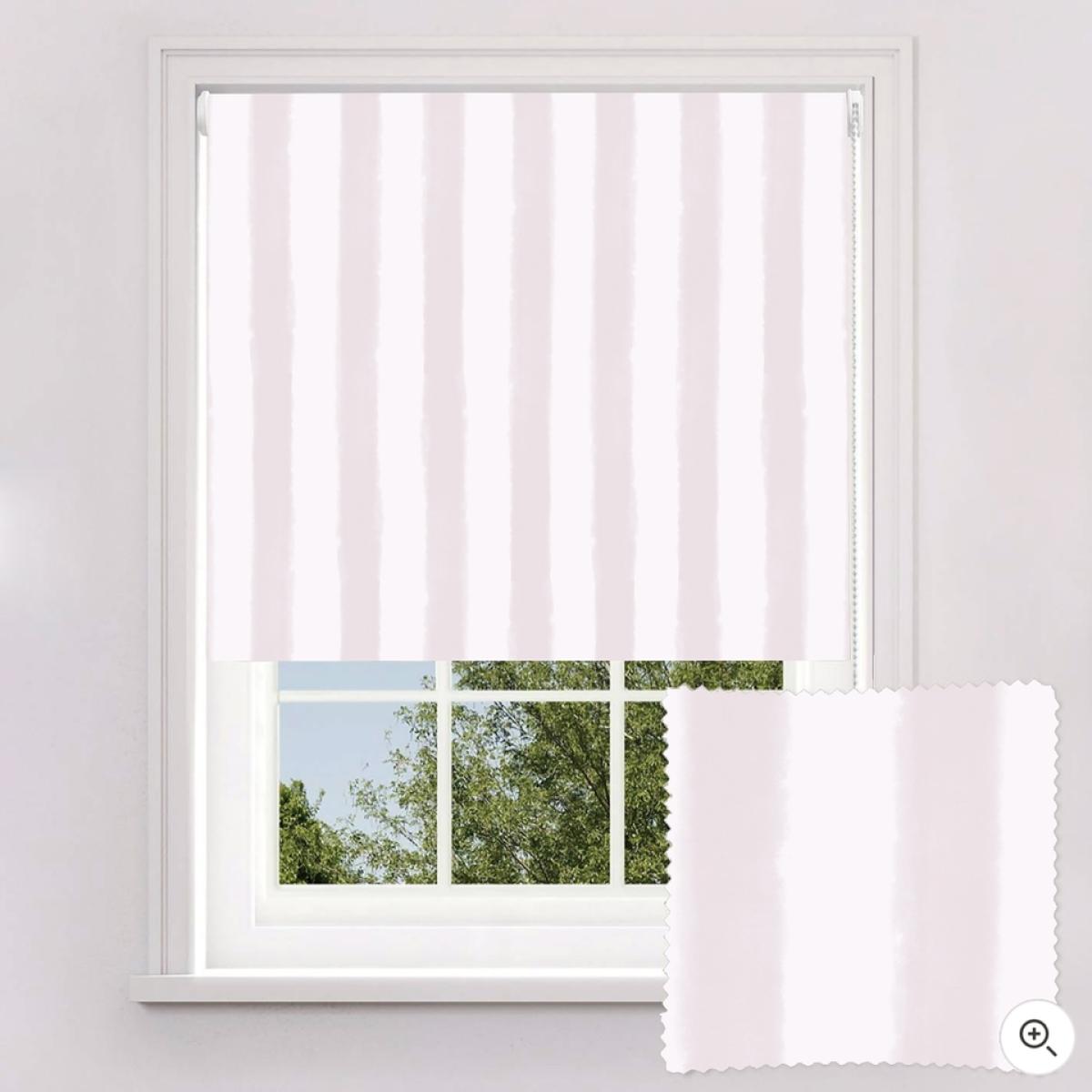 Lister Cartwright Pink Watercolour Stripe Blackout Blind - 90cm – image 2