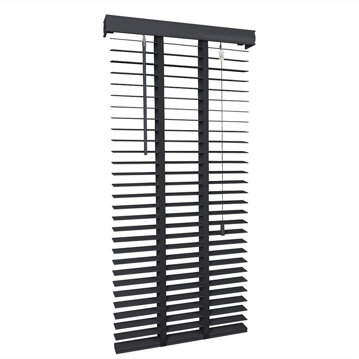 50mm Wood Venetian Blind - Slate - 180x160cm – image 9