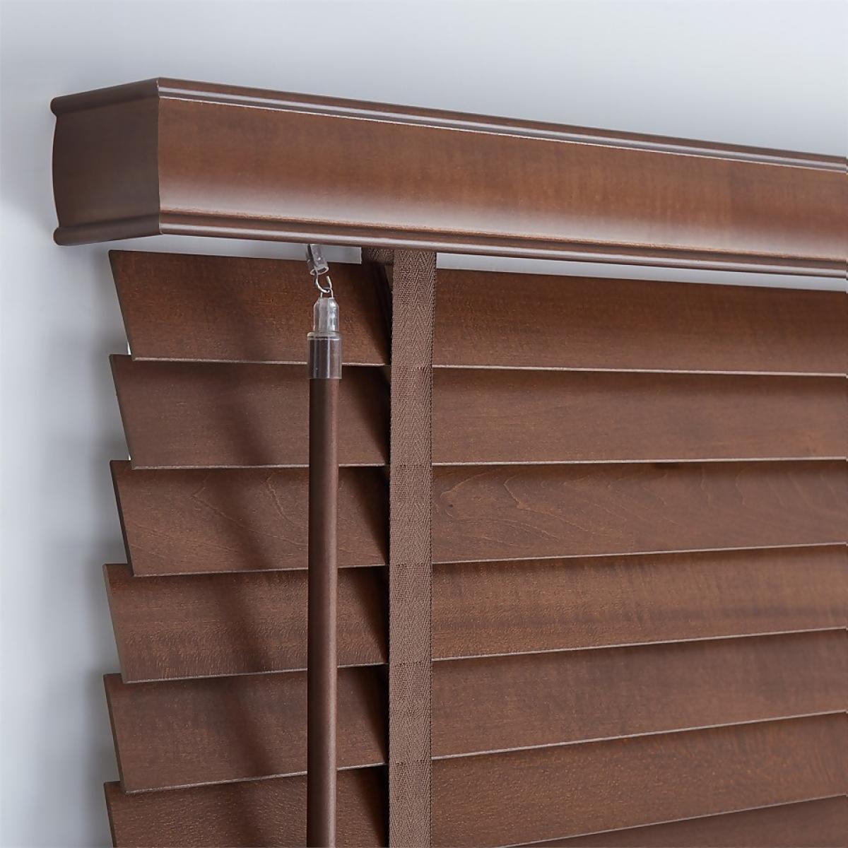 50mm Wood Venetian Blind - Walnut - 170x160cm – image 5