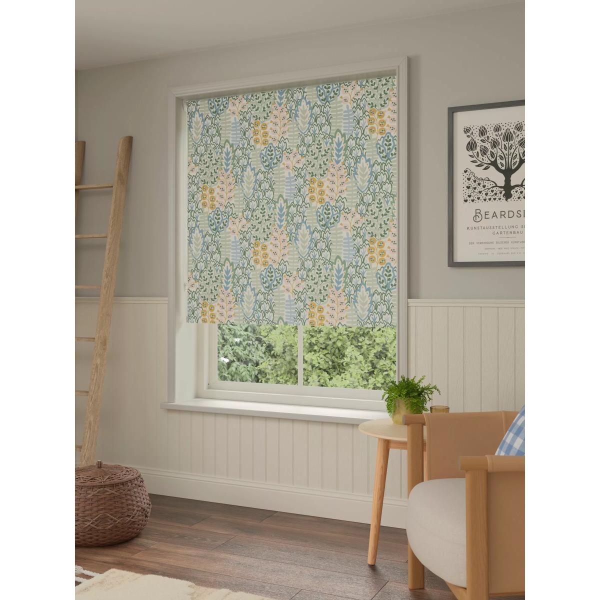 John Lewis Alva Blackout/Thermal Roller Blind, Soft Teal – image 4