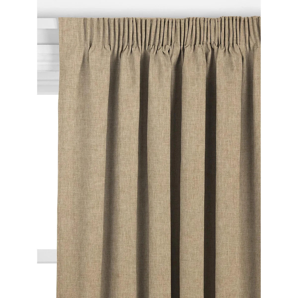 John Lewis Cotton Blend Made to Measure Curtains or Roman Blind, Sandstone – image 2
