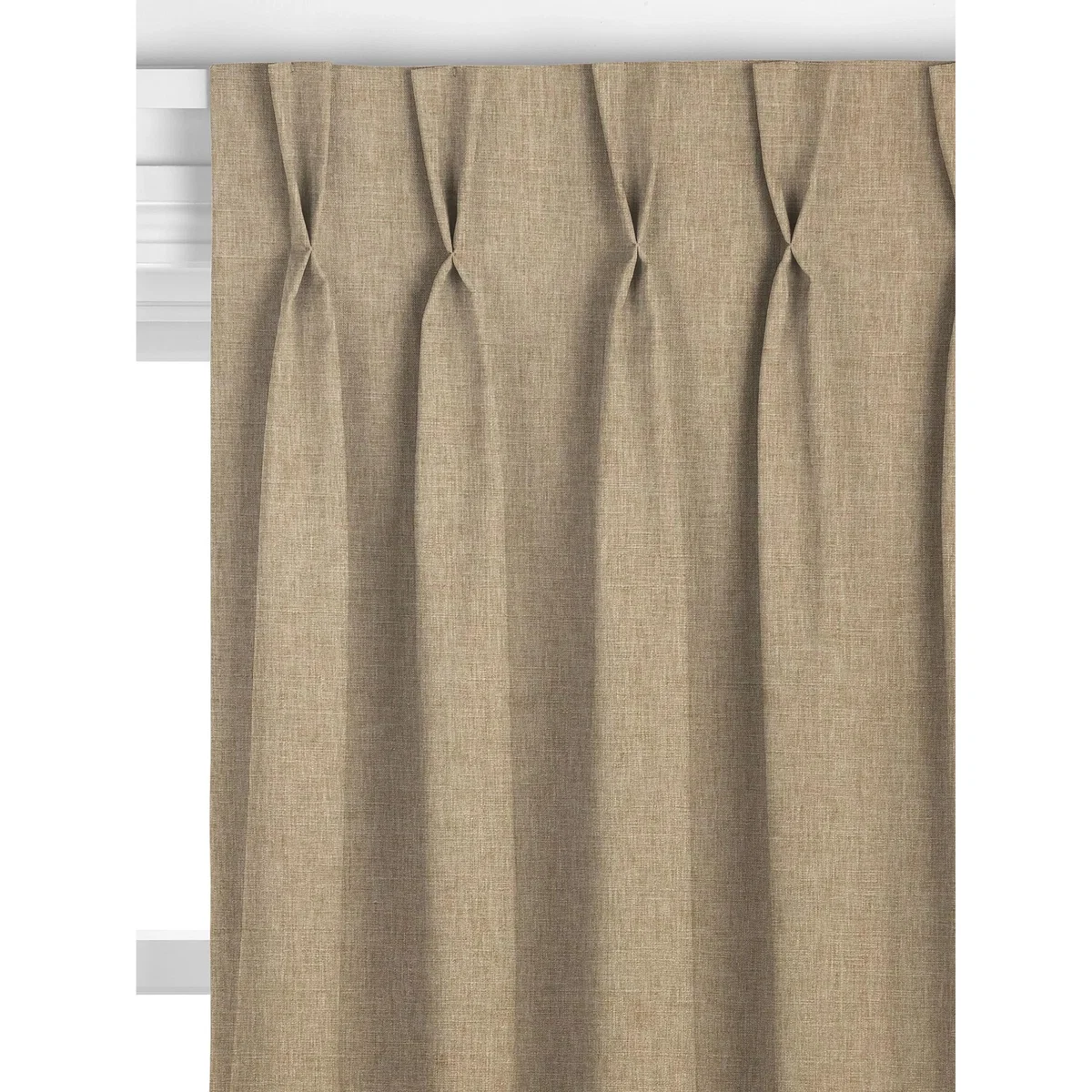 John Lewis Cotton Blend Made to Measure Curtains or Roman Blind, Sandstone – image 4