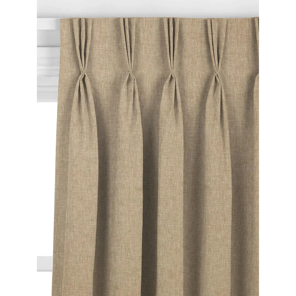 John Lewis Cotton Blend Made to Measure Curtains or Roman Blind, Sandstone – image 5