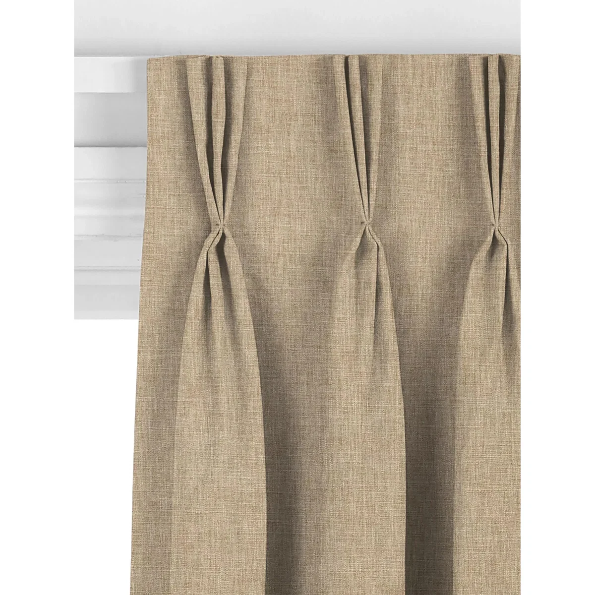 John Lewis Cotton Blend Made to Measure Curtains or Roman Blind, Sandstone – image 6