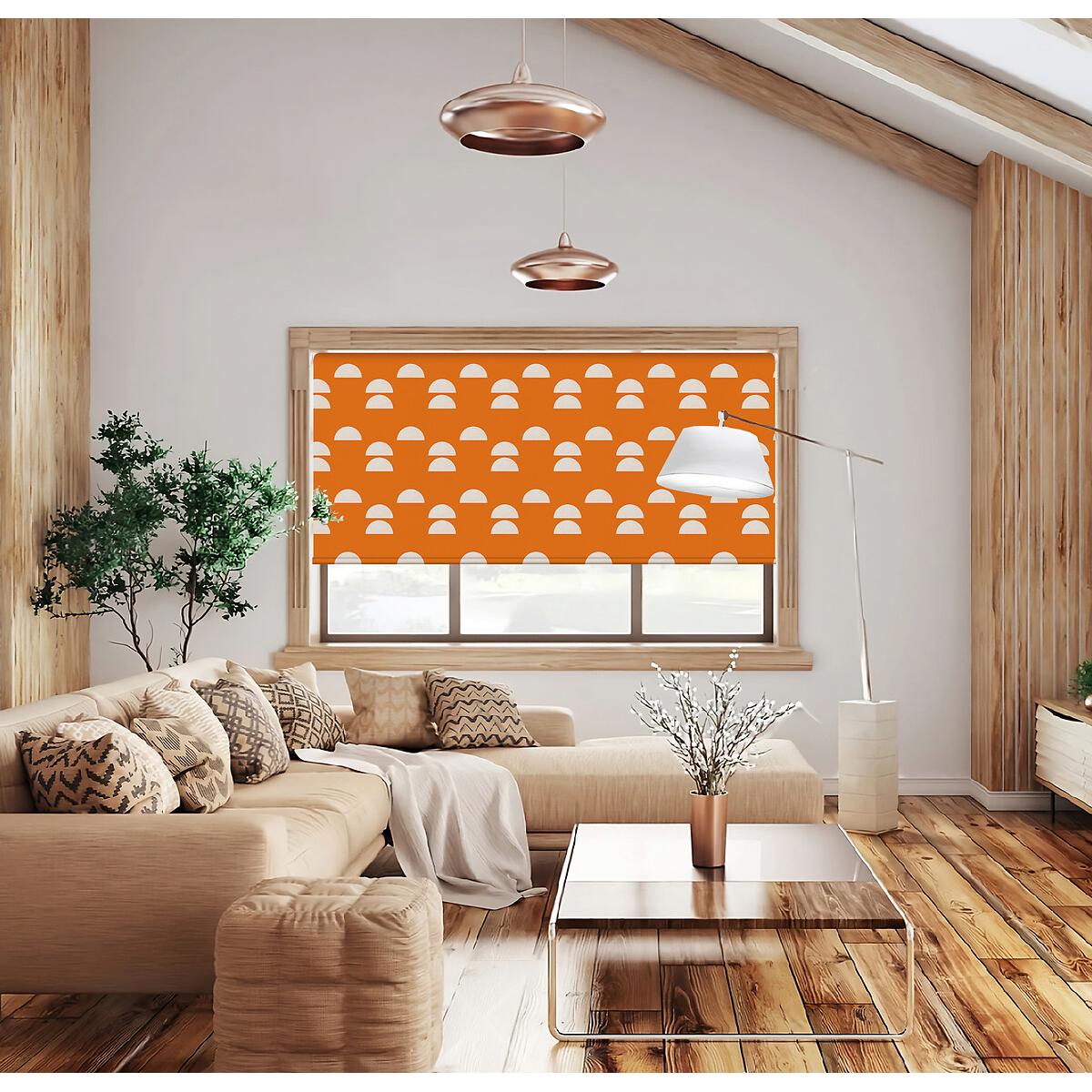 120x140cm Semi Circle Blackout Roller Blind Made to Order – image 4