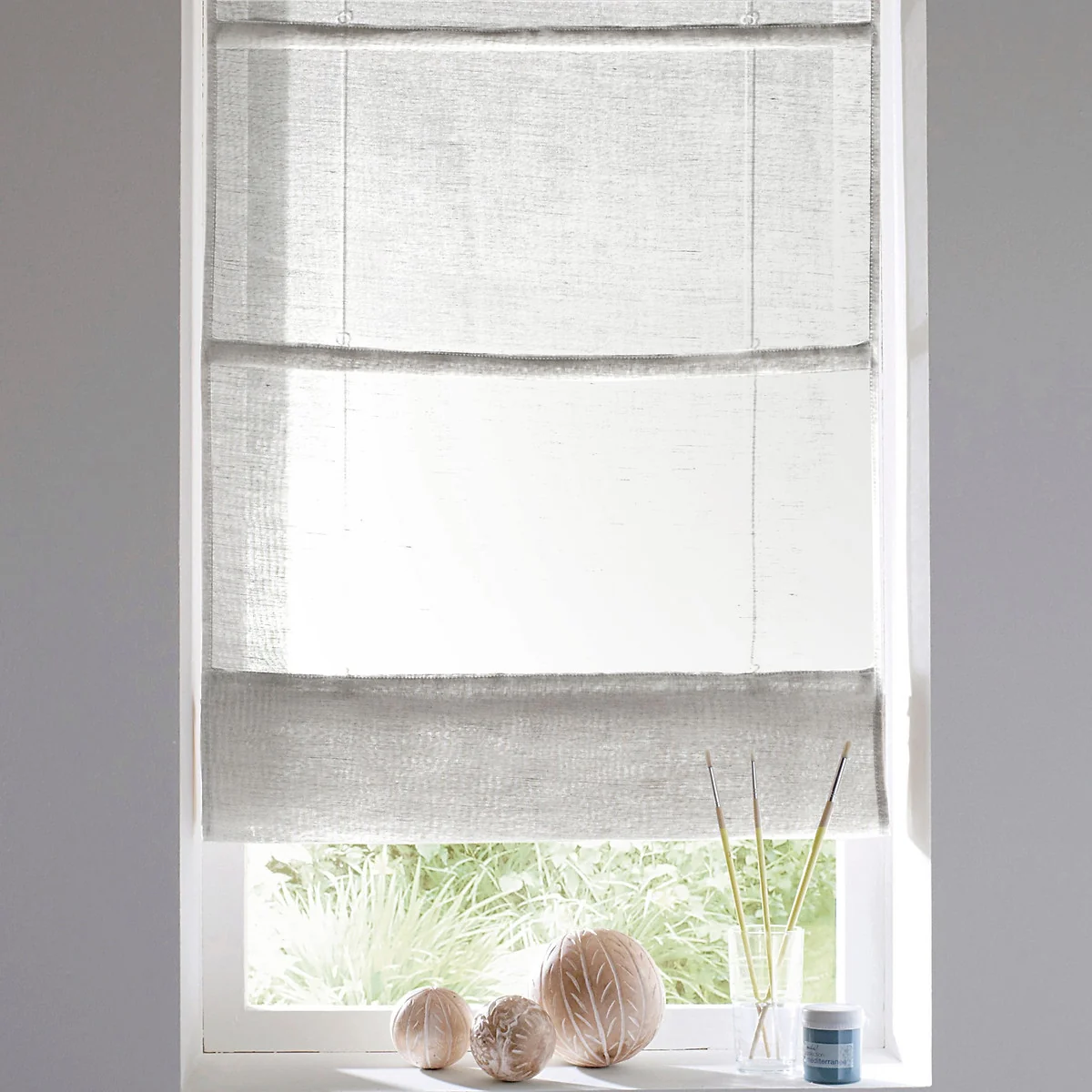 Linen/Cotton Muslin Roman Blind – image 2