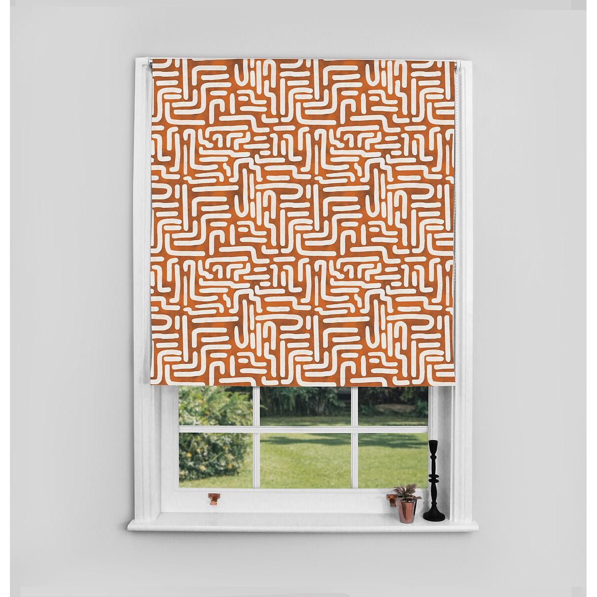 150x140cm Abstract Grid Blackout Roller Blind Made to Order – image 3