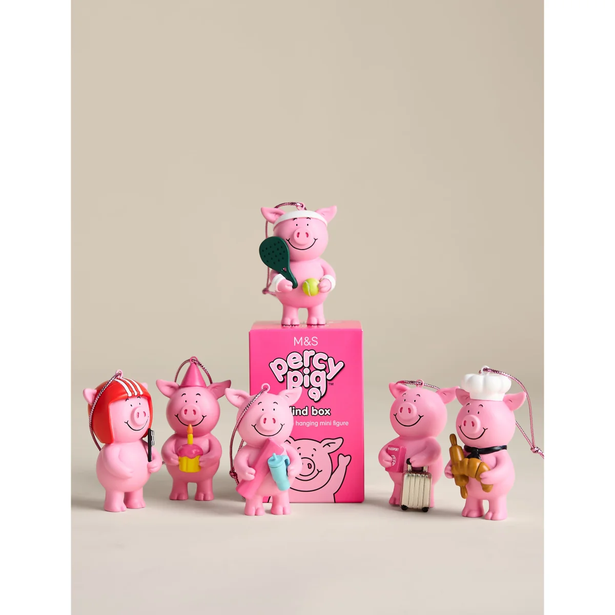 M&S Percy Pig™ Blind Box Hanging Decoration Pink Mix – image 8