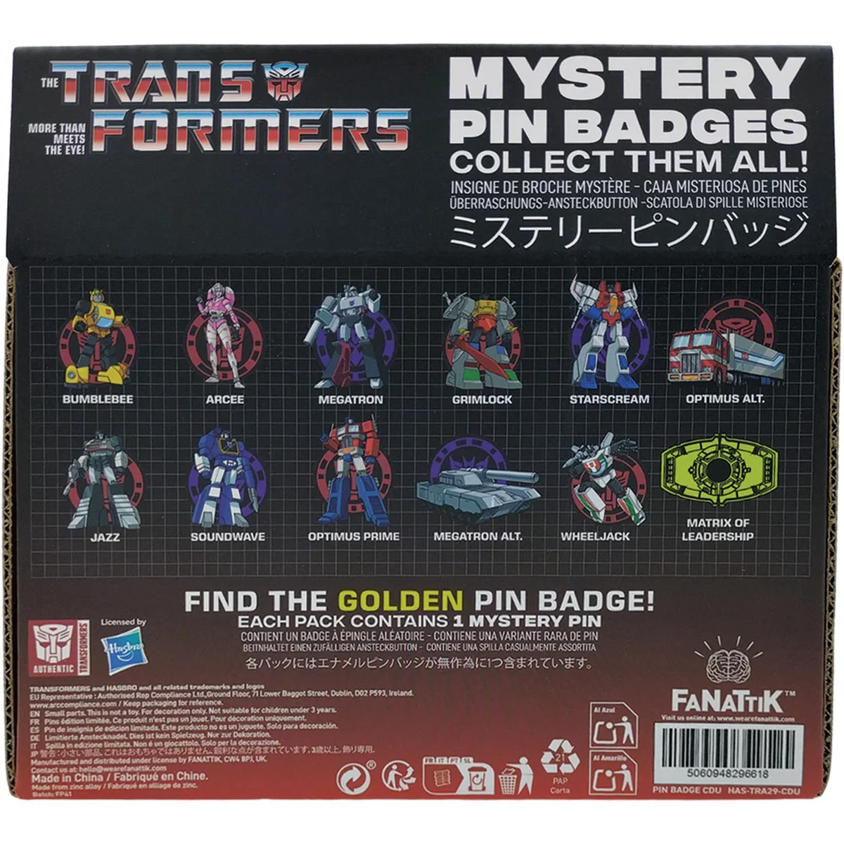 Transformers Mystery Pin Badge CDU Containing 12 Blind Boxes - Multi – image 3