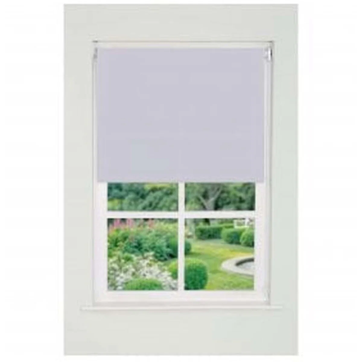 Plain Straight Edge Daylight Roller Blind (165cm Drop) - White / 85cm