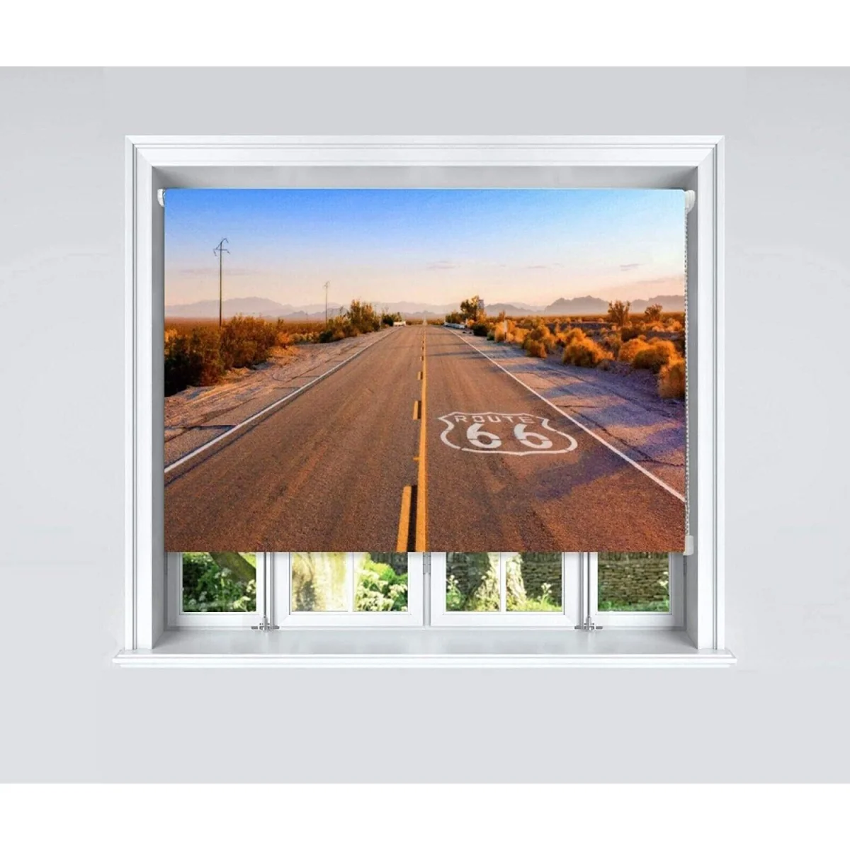 Route 66 Blackout Roller Blinds Easy Fit Child Safety Included - Red – image 2
