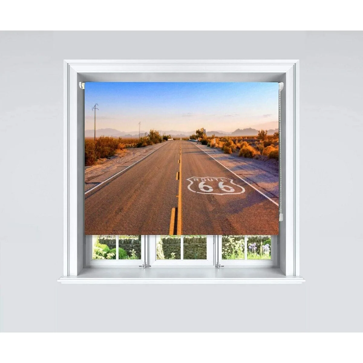 Route 66 Blackout Roller Blinds Easy Fit Child Safety Included - Red – image 4