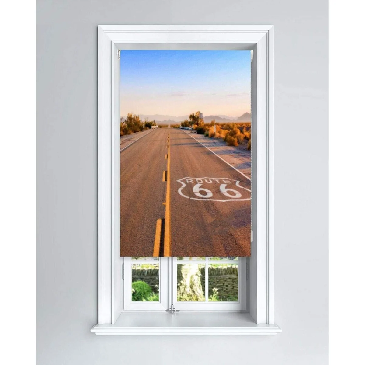 Route 66 Blackout Roller Blinds Easy Fit Child Safety Included - Red – image 5