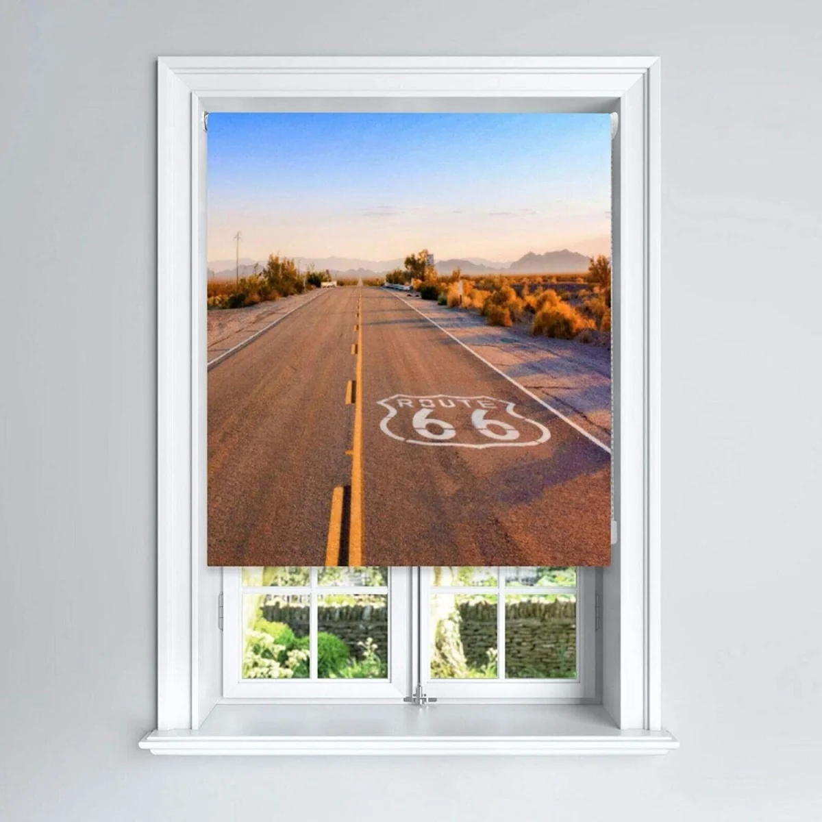 Route 66 Blackout Roller Blinds Easy Fit Child Safety Included - Red – image 1