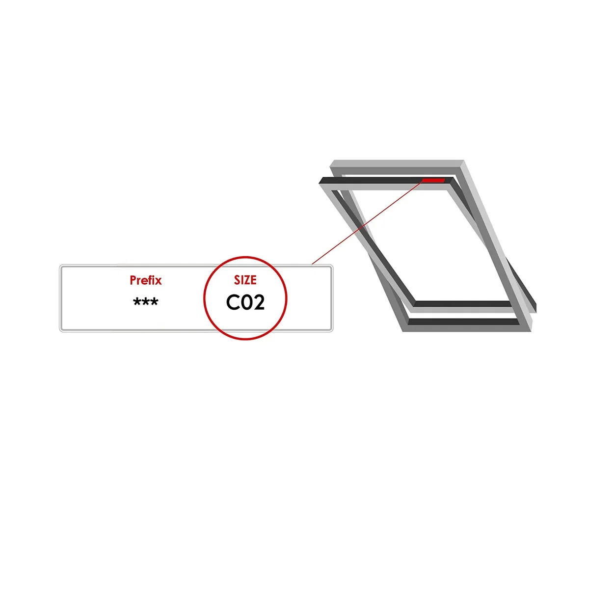 Bloc Skylight Blind for Velux Roof Window, Size SK06, Blackout White, White Frames - Silver Frame / PK08 / 76cm – image 4