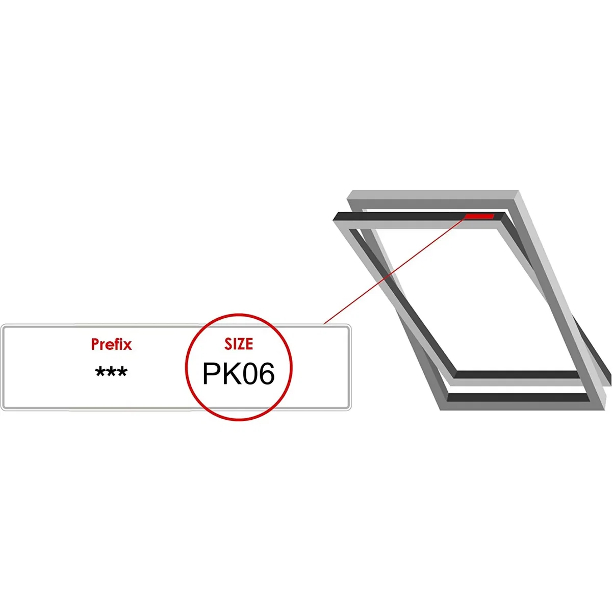 Bloc Skylight Blind for Velux Roof Window, Size SK06, Blackout White, White Frames - Silver Frame / PK08 / 76cm – image 6