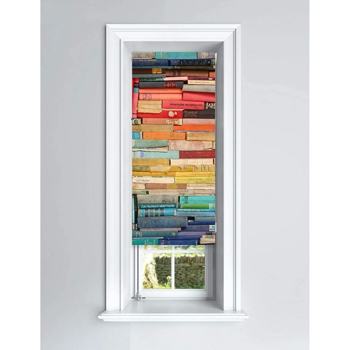 Books Blackout Roller Blinds Easy Fit Child Safety Included - Multi – image 4