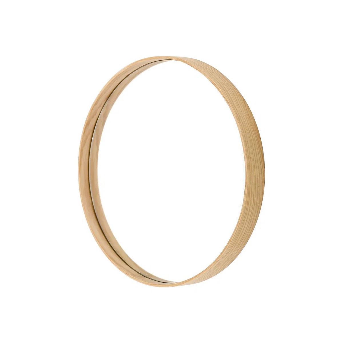 Wireworks - Glance Round Wall Mirror - Oak - 31cm – image 1
