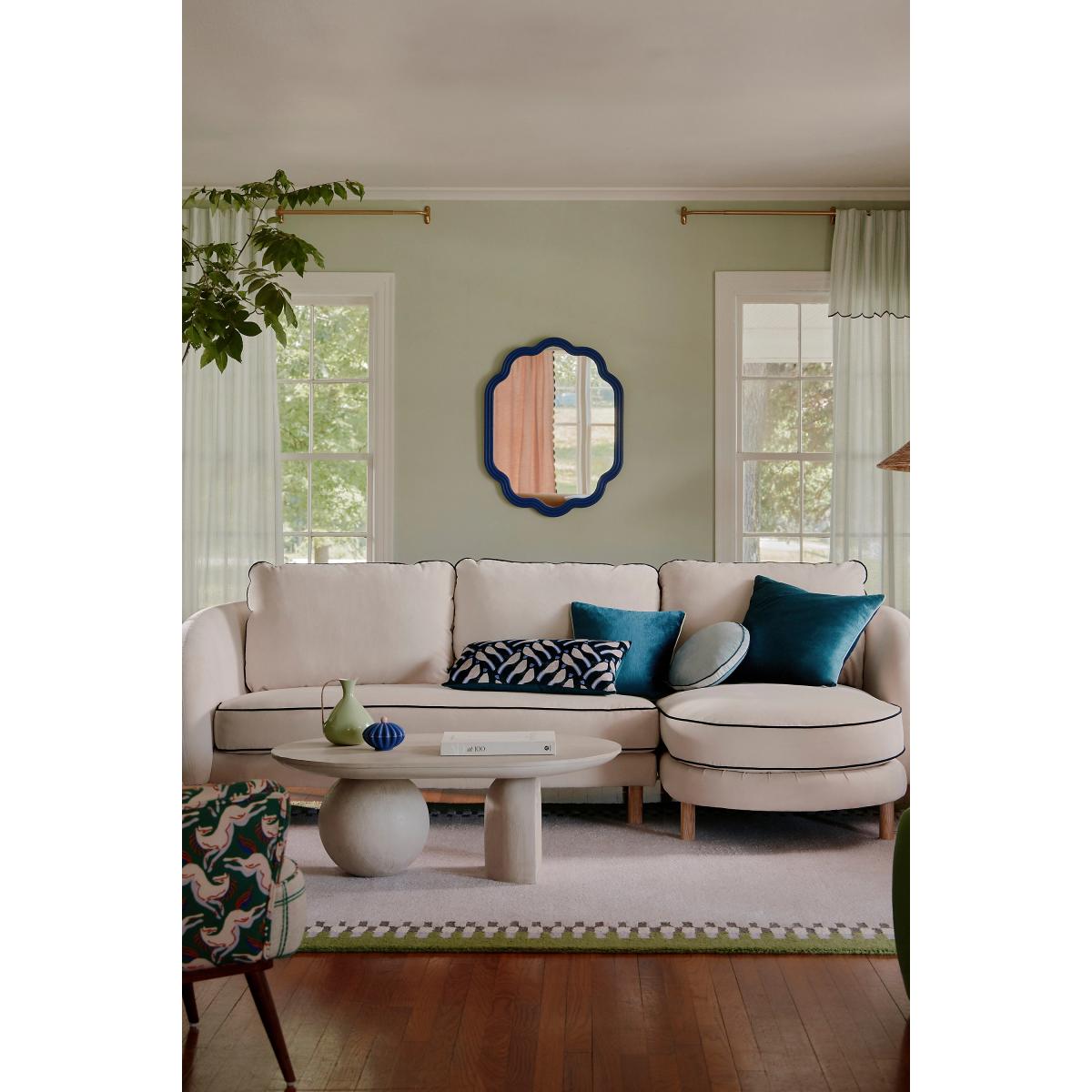 Clara Wood Scalloped Wall Mirror – image 3