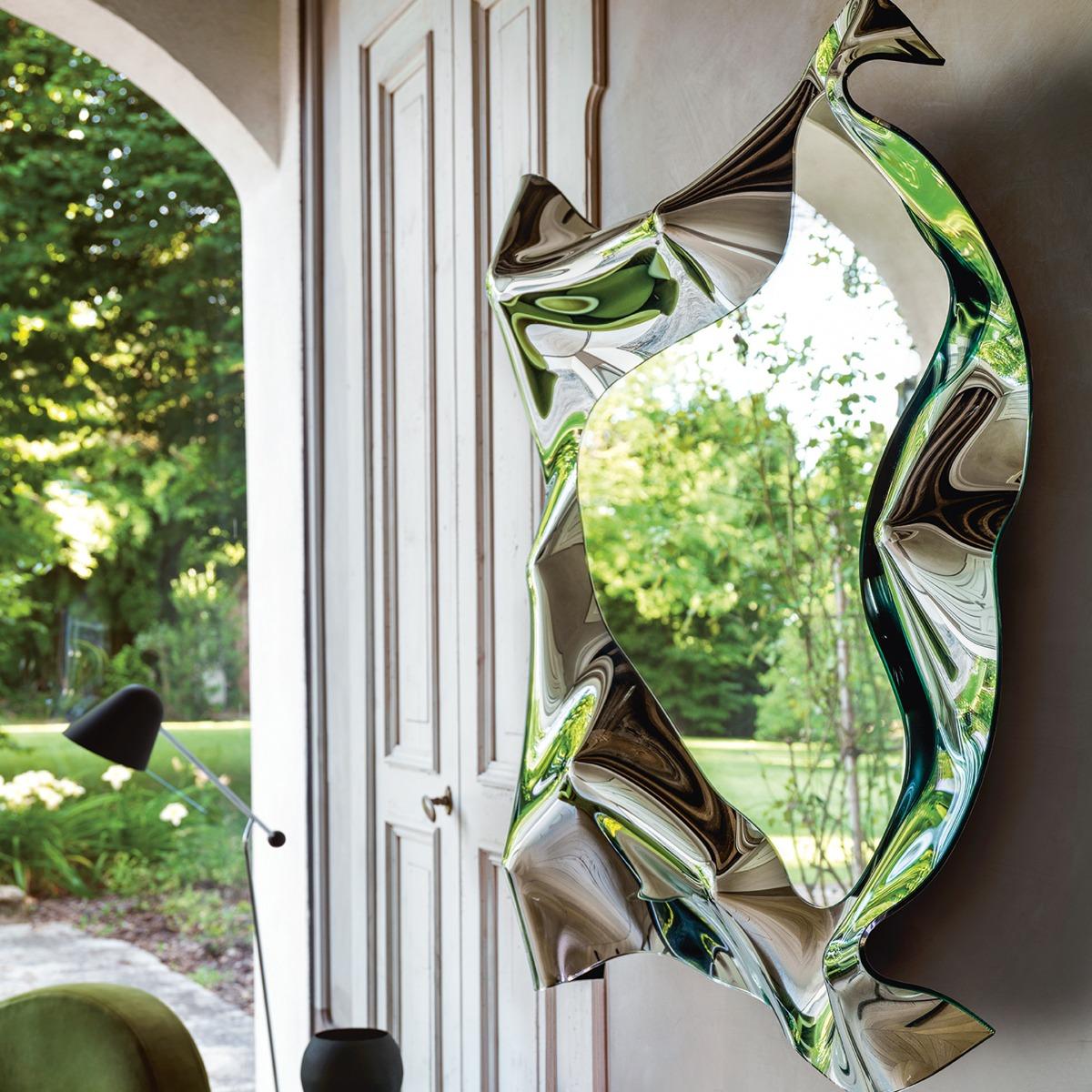 Fiam Christine Square Mirror 110x110cm, Square, Silver | Barker & Stonehouse – image 2