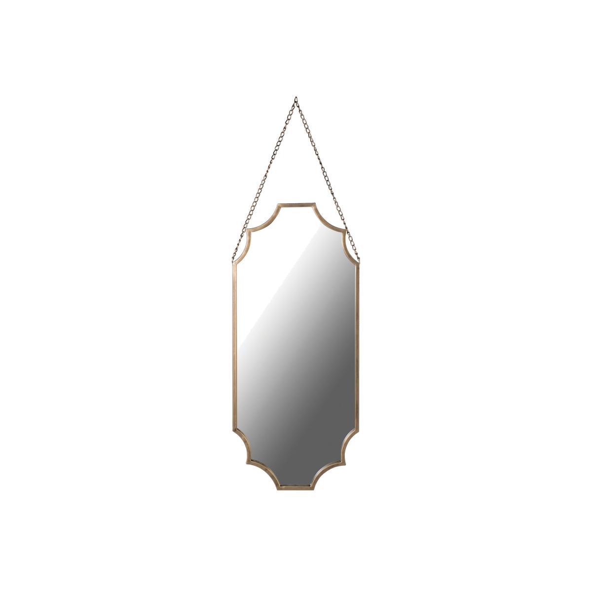 Scalloped Mirror, Matt Gold – image 1