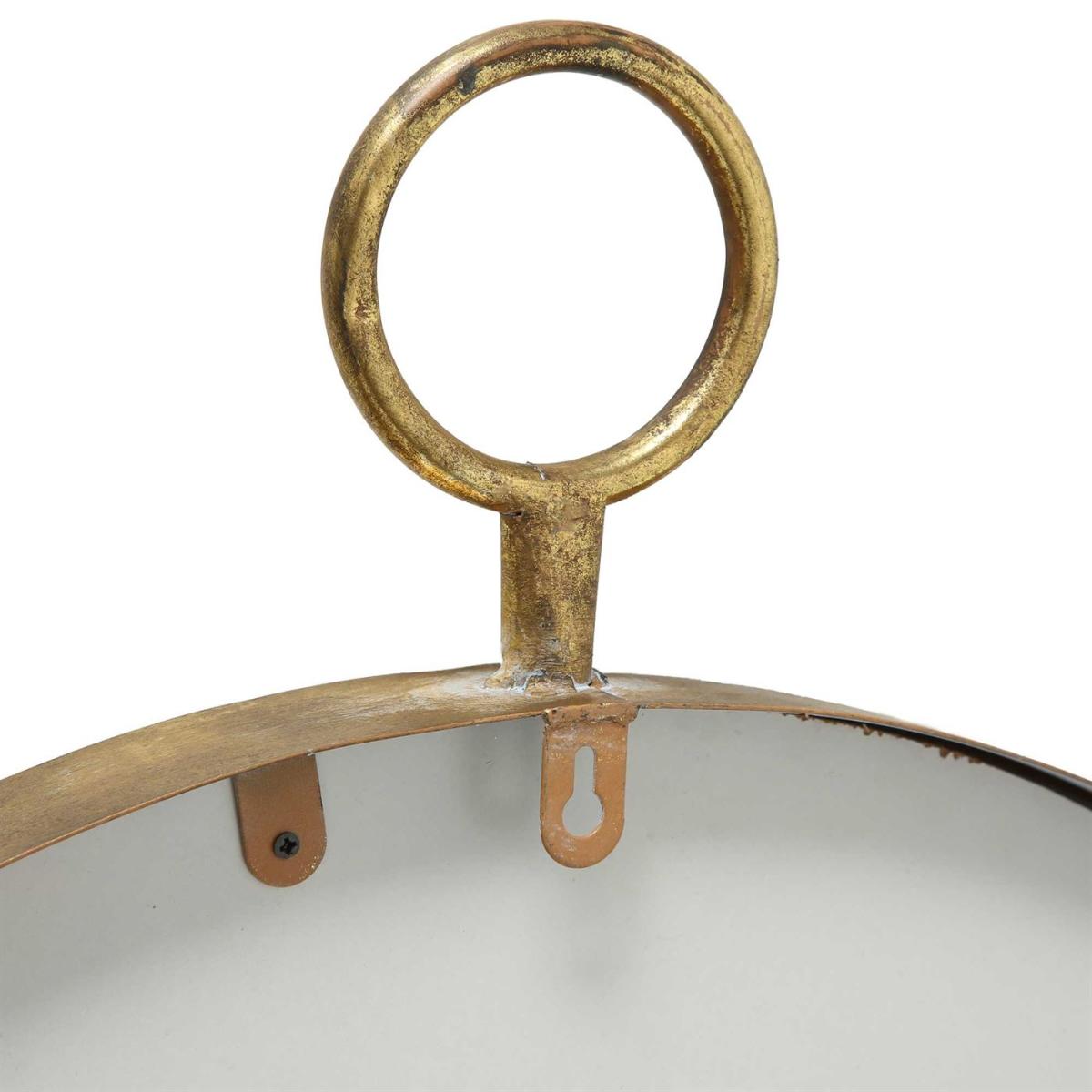 Hanging Gold Round Mirror Metal | Barker & Stonehouse – image 3