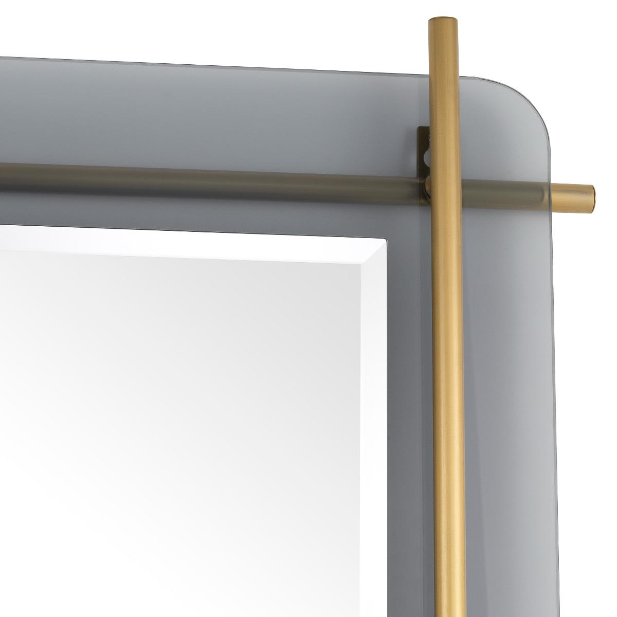 Eichholtz Quinn Mirror Brushed Brass Finish, Square, Gold | Barker & Stonehouse – image 3