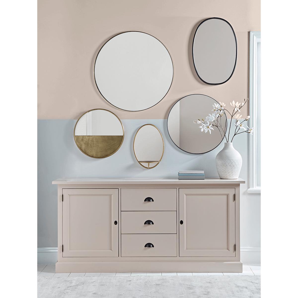 Burnished Gold Shelf Mirror – image 2