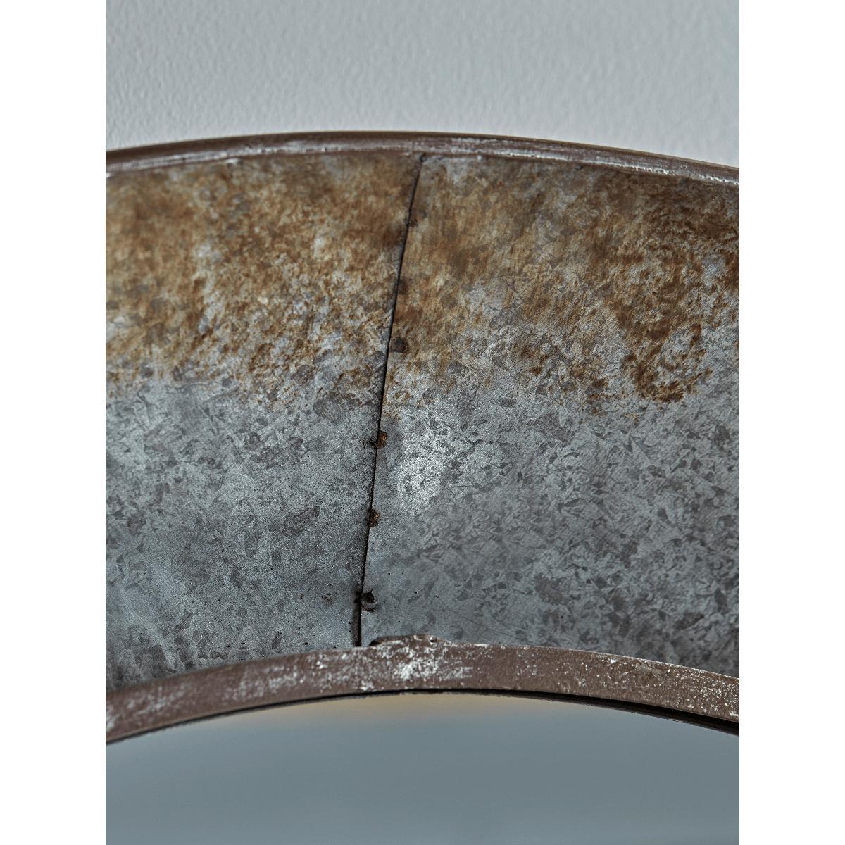 Industrial Style Round Metal Mirror – image 4