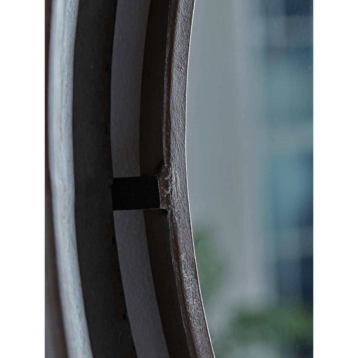 Industrial Style Round Metal Mirror – image 5