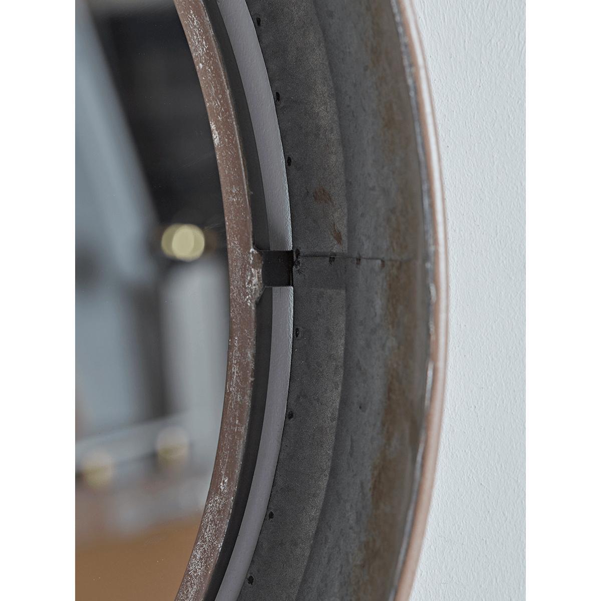 Industrial Style Round Metal Mirror – image 6