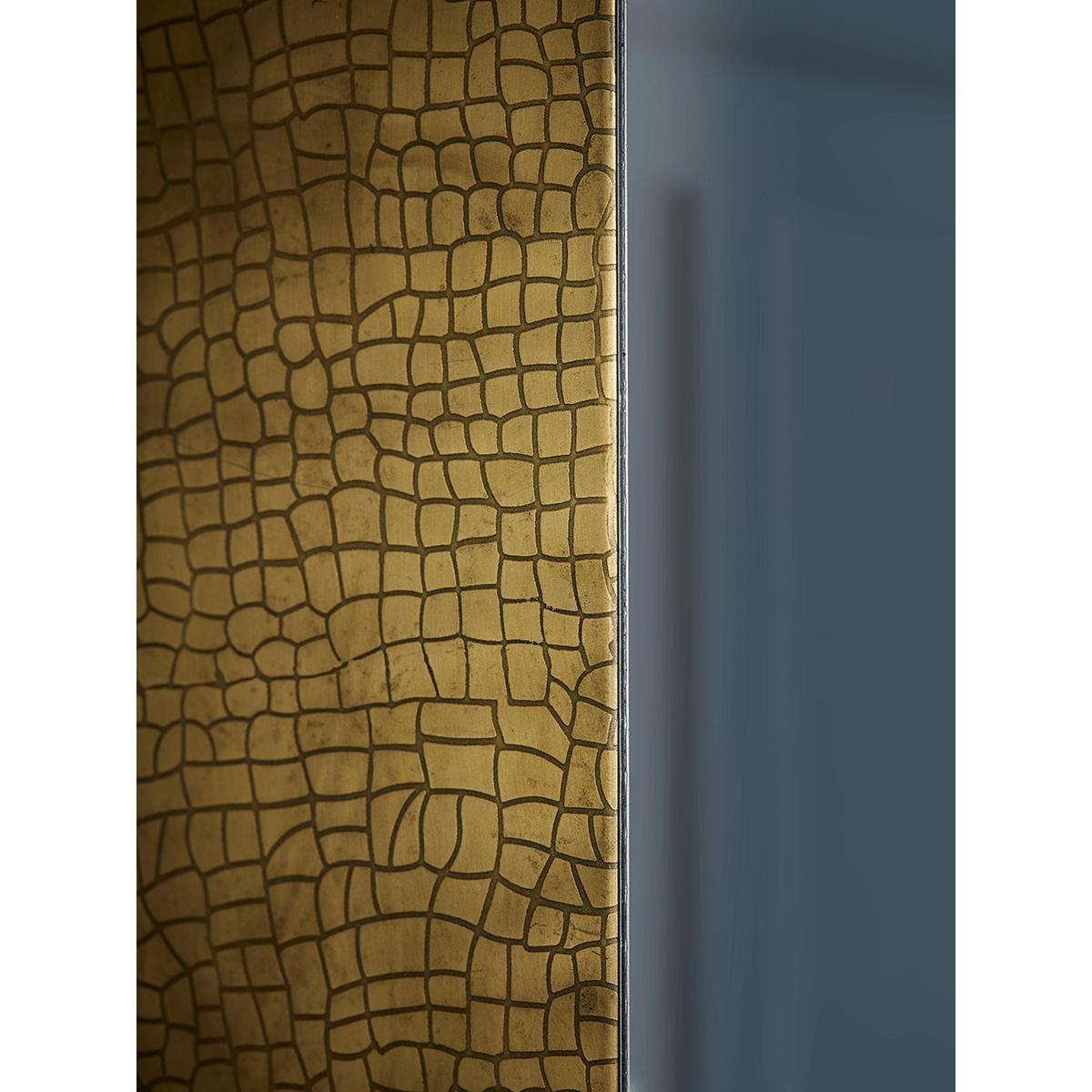 Textured Panel Round Mirror – image 2