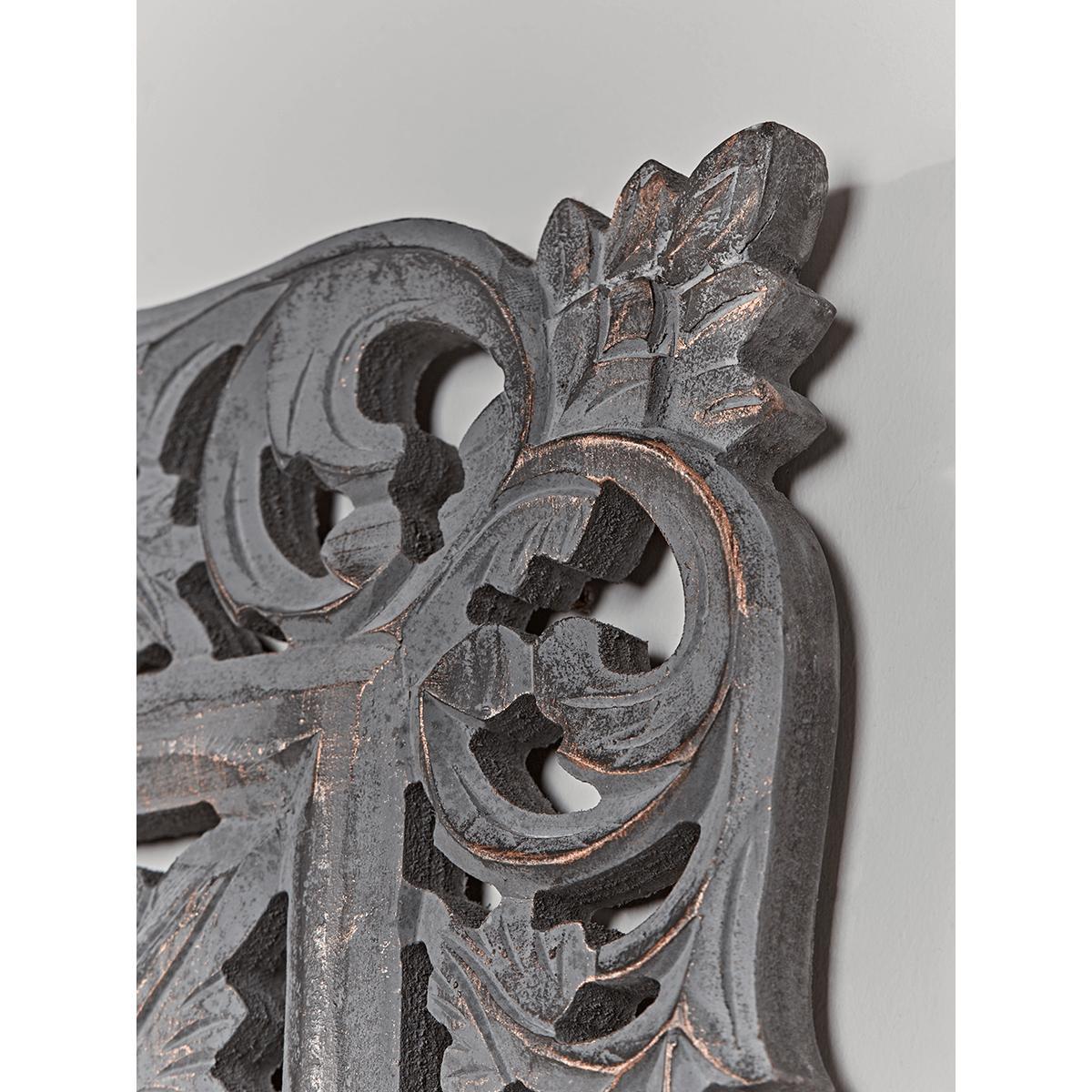 Handcarved Wooden Mirror – image 3