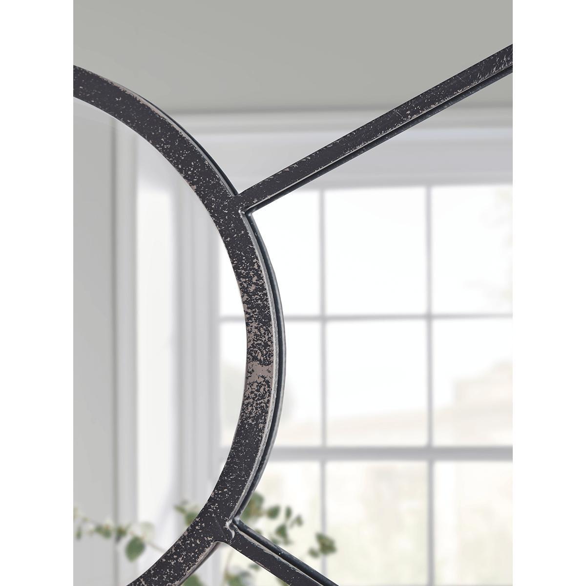 NEW Round Panel Mirror - Black – image 2