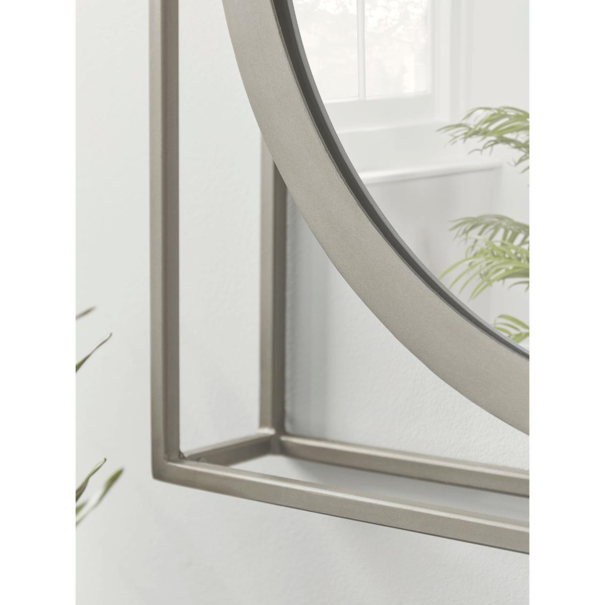 NEW Round Mounted Mirror - Zinc – image 2