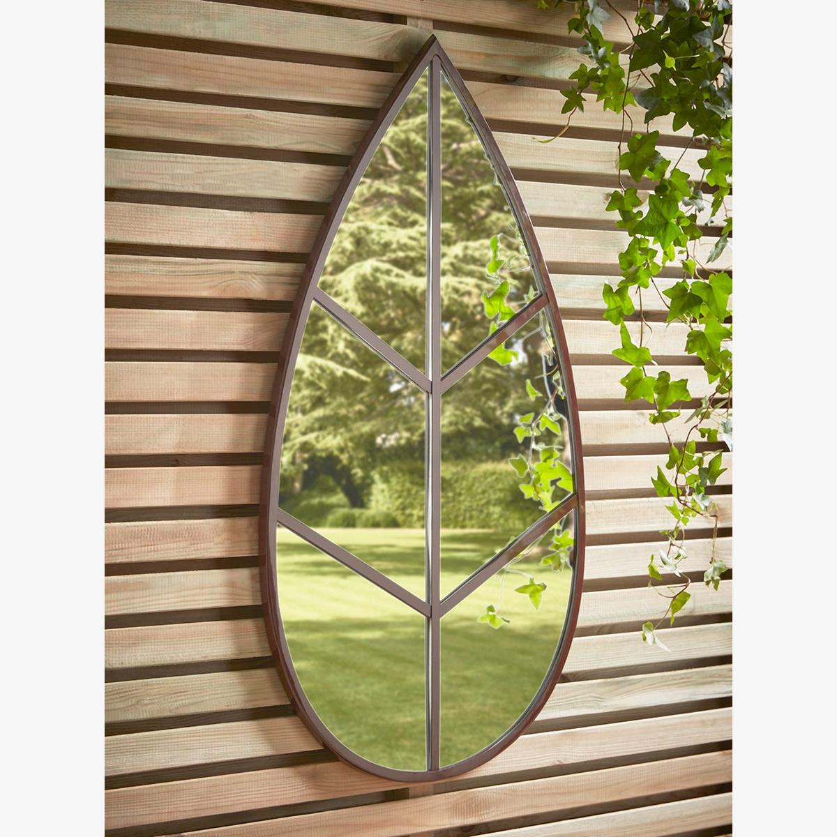 Outdoor Botanical Wall Mirror – image 1