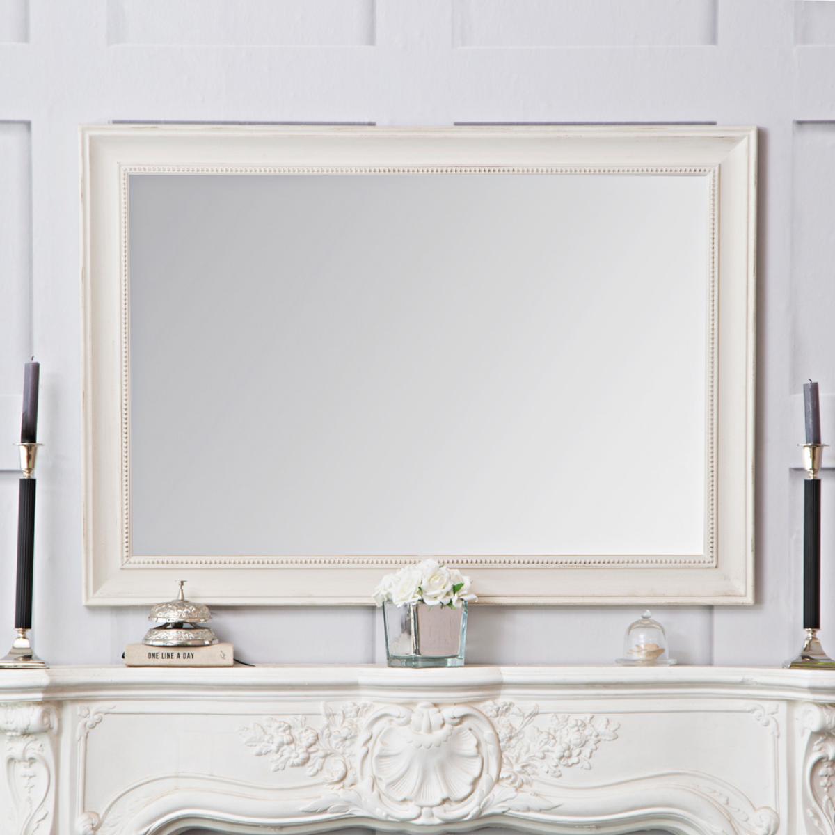 Rotterdam Ivory Rectangular Mirror 74 x 104cm – image 1