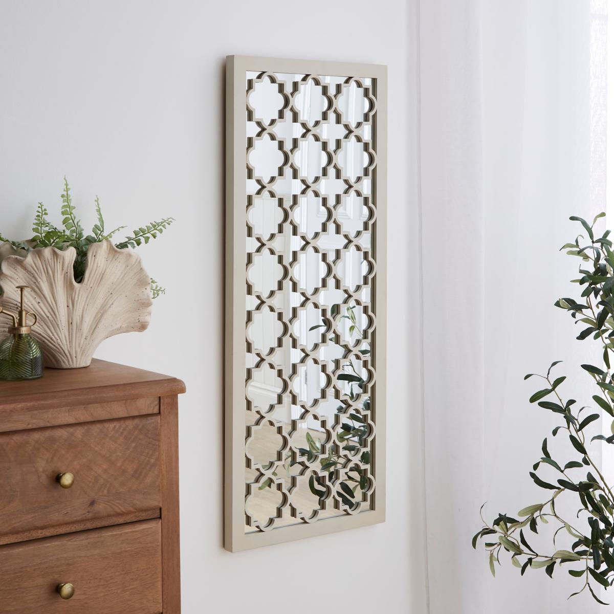 Sandstone Decorative Washed Rectangle Wall Mirror Sandstone – image 2