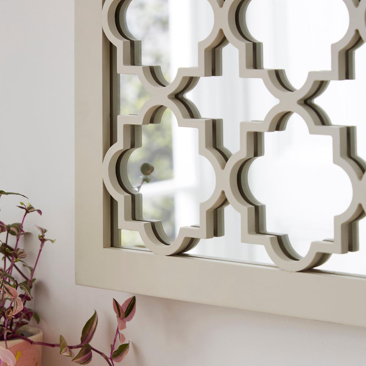 Sandstone Decorative Washed Rectangle Wall Mirror Sandstone – image 3